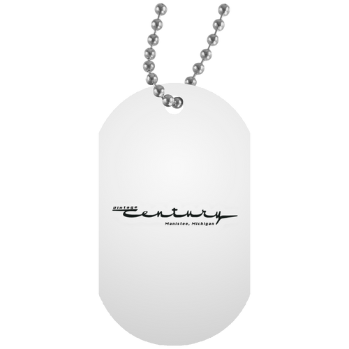 Vintage Century Boats of Manistee Michigan UN5588 White Dog Tag