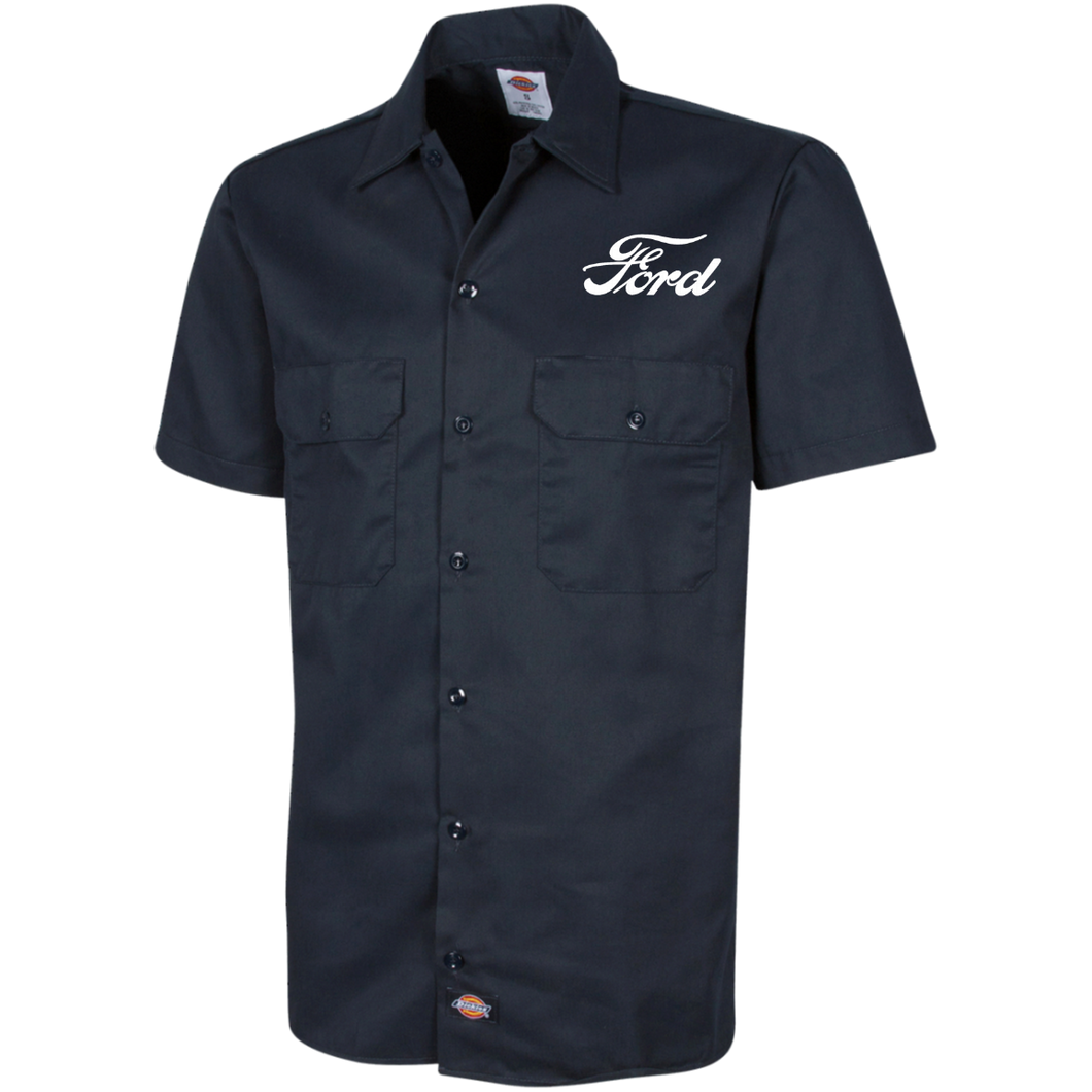 Vintage Ford Motor Company Dickies Men's Short Sleeve Workshirt Vintage Ford Motor Company Dickies Men's Short Sleeve Workshirt