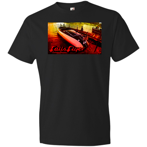 Vintage Larson Falls Flyer by Classic Boater Anvil Lightweight T-Shirt 4.5 oz