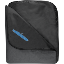 I/O in Blue By Retro Boater TB850 Port Authority Fleece & Poly Blanket