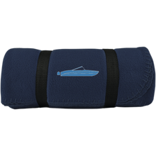 I/O in Blue By Retro Boater BP10 Port & Co. Fleece Blanket