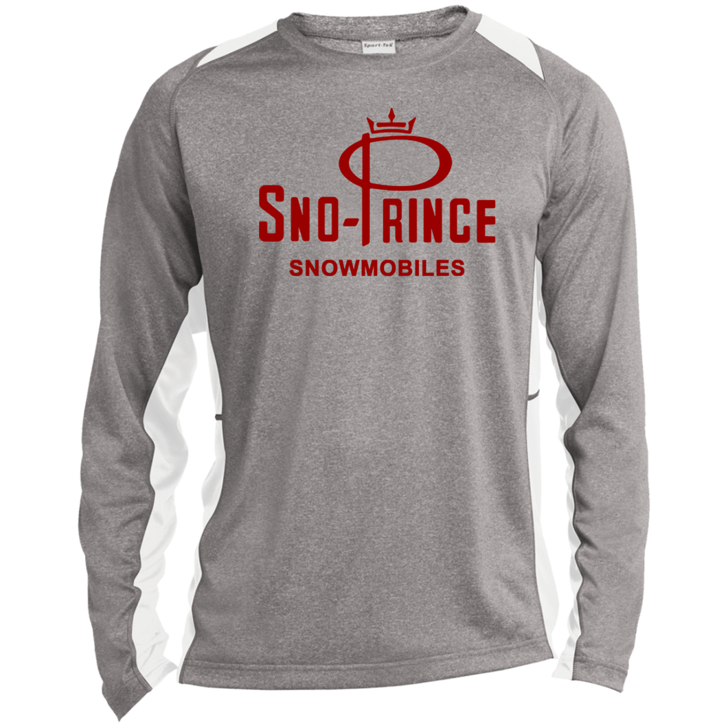 Sno-Prince Snowmobiles Long Sleeve Heather Colorblock Tee