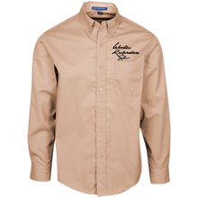 Woodies Restorations Logo S608 Port Authority Men's LS Dress Shirt