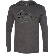 Woodies Restorations Logo in white outline 987 Anvil LS T-Shirt Hoodie