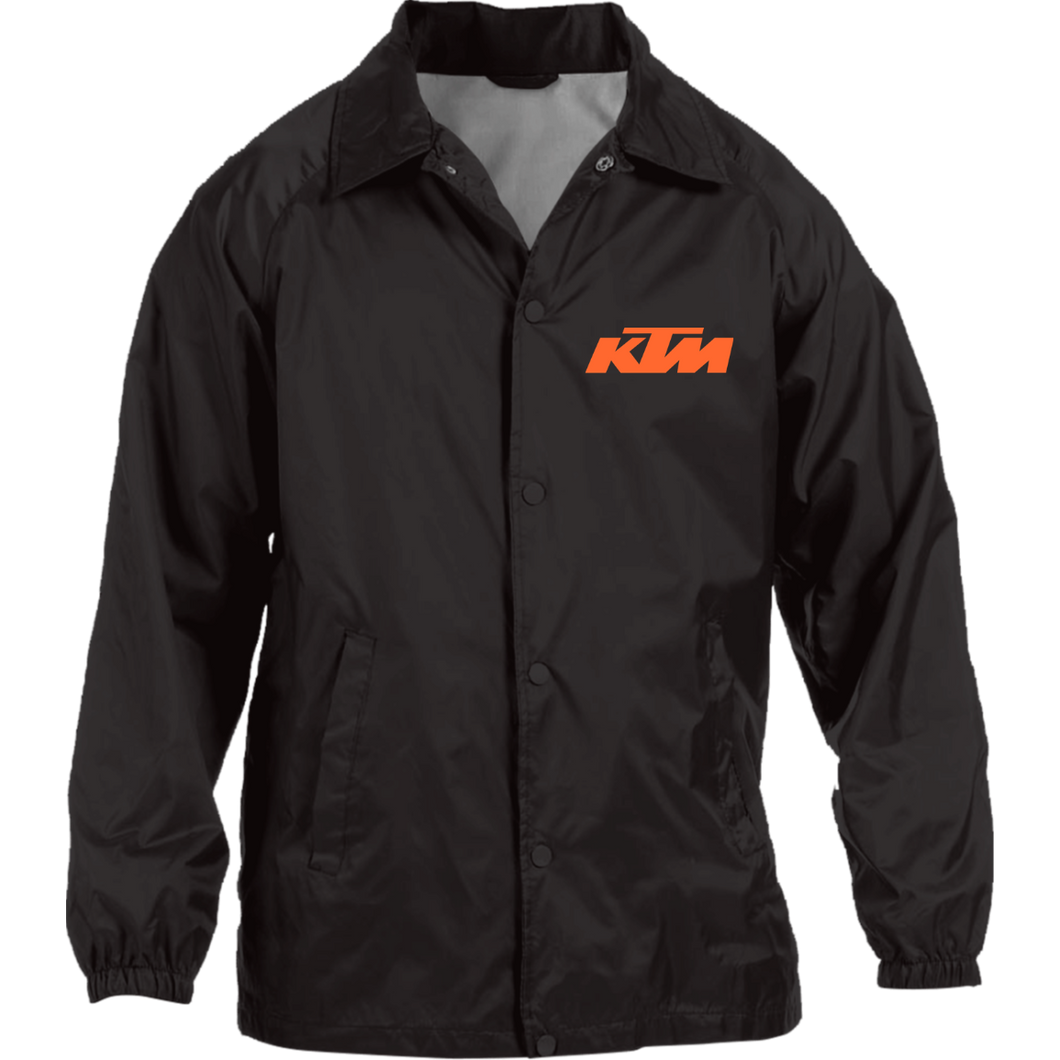 Classic White KTM Motorcycle Nylon Staff Jacket