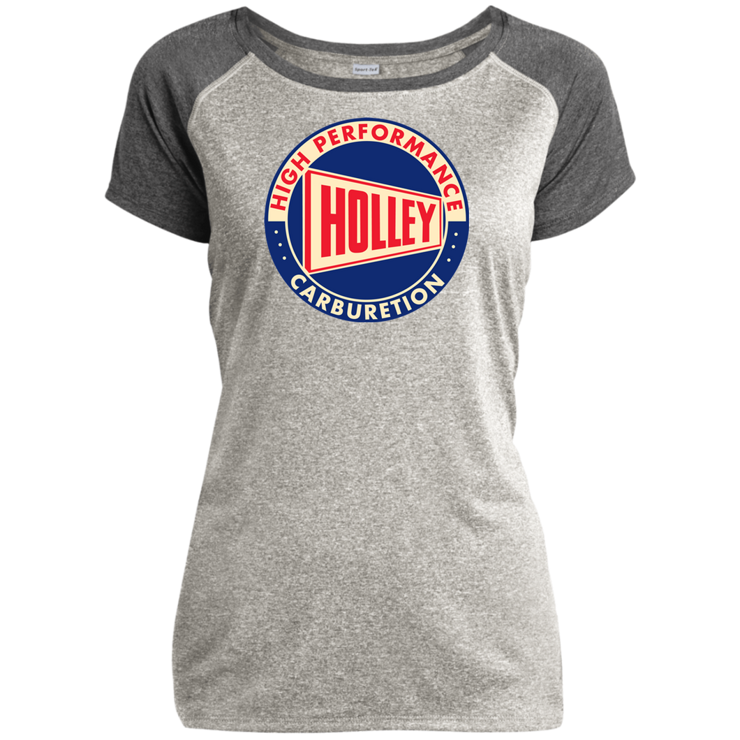 Vintage Syle Holley Performance Ladies Heather on Heather Performance T-Shirt
