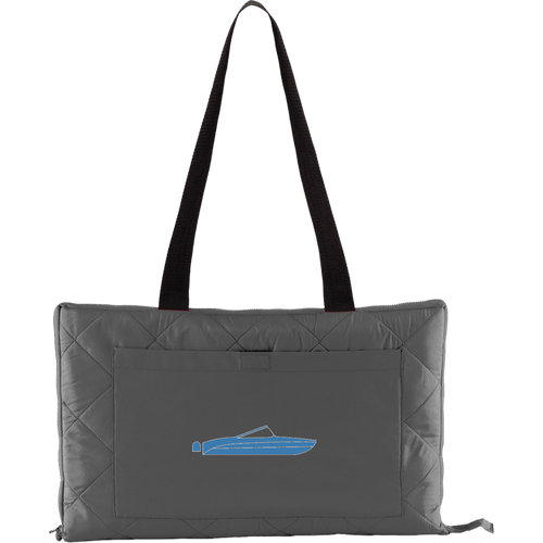 I/O in Blue by Retro BoaterBP70 Port Authority Picnic Blanket