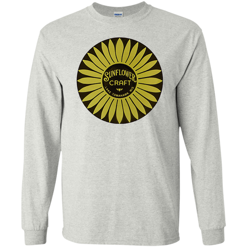 Sunflower Boats by Retro Boater G240 Gildan LS Ultra Cotton T-Shirt