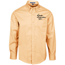 Woodies Restorations Logo S608 Port Authority Men's LS Dress Shirt