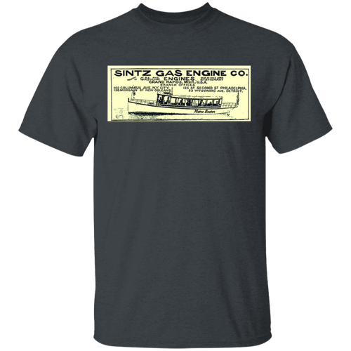 Sintz Gas Engine Company G500 5.3 oz. T-Shirt by Retro Boater