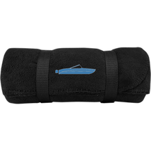 I/O in Blue By Retro Boater BP10 Port & Co. Fleece Blanket