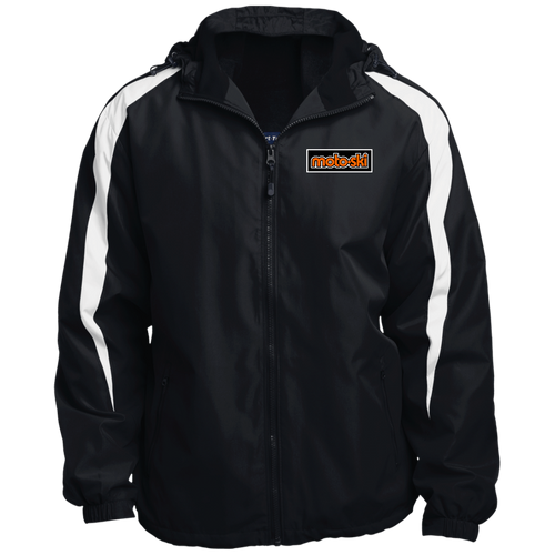 Vintage Moto-Ski Snowmobiles JST81 Fleece Lined Colorblock Hooded Jacket