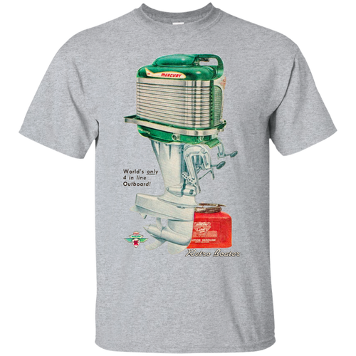 Mercury Outboard Engines by Retro Boater G200 Gildan Ultra Cotton T-Shirt