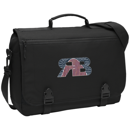 Retro Boater Logo Colored BG304 Port Authority Messenger Briefcase