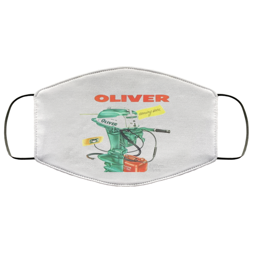 Oliver Outboard Motors FMA Face Mask by Retro Boater