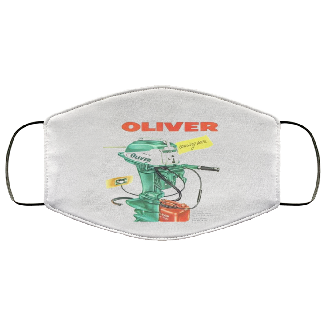 Oliver Outboard Motors FMA Face Mask by Retro Boater