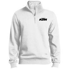 Classic Style in Black KTM Motorcycle 1/4 Zip Sweatshirt
