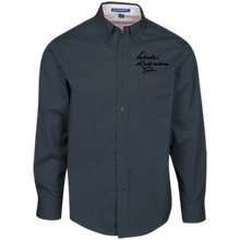 Woodies Restorations Logo S608 Port Authority Men's LS Dress Shirt