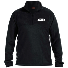 Classic White KTM Motorcycle 1/4 Zip Fleece Pullover