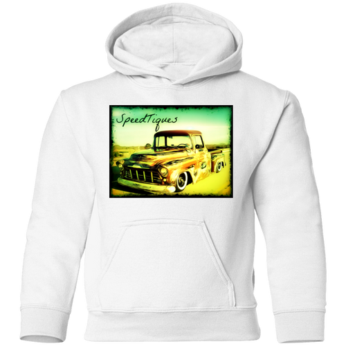 1956 Chevy Pickup Shop Truck by SpeedTiques  Precious Cargo Toddler Pullover Hoodie