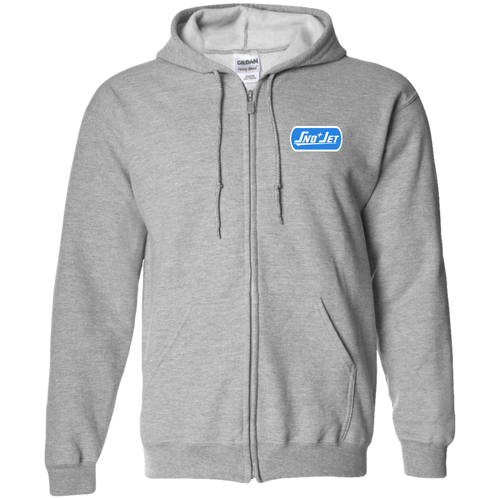 Vintage Sno Jet Snowmobiles Zip Up Hooded Sweatshirt