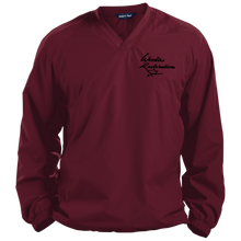 Woodies Restorations Logo JST72 Sport-Tek Pullover V-Neck Windshirt