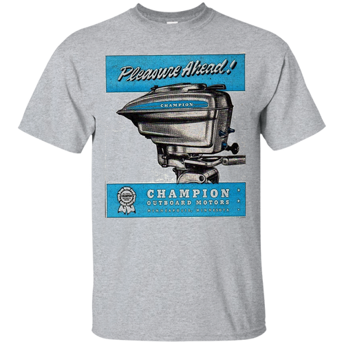 Champion Outboard Engines by Retro Boater G200 Gildan Ultra Cotton T-Shirt