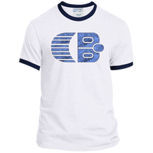 Classic Boater Logo  Port & Co. Ringer Tee