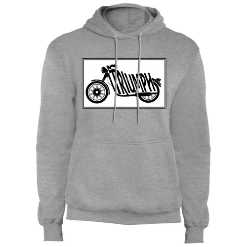 Vintage Triumph Motorcycle Core Fleece Pullover Hoodie