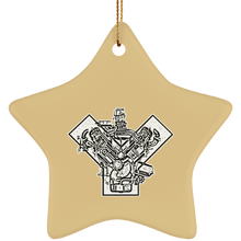 Ford Y-Blcok by Retro Boater SUBORNS Ceramic Star Ornament