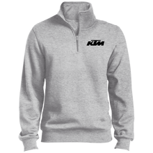 Classic Style in Black KTM Motorcycle 1/4 Zip Sweatshirt