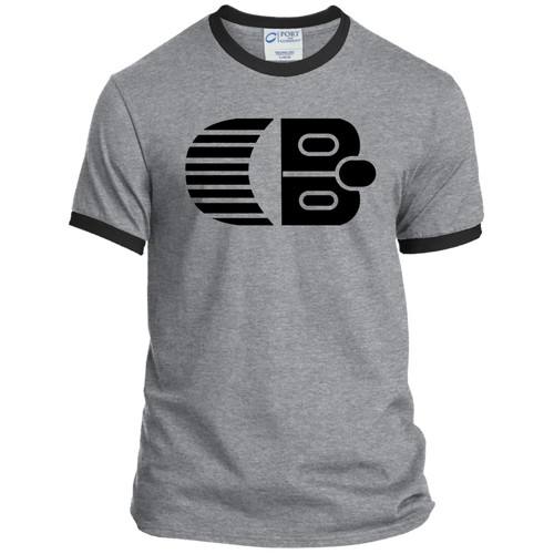 Classic Boater Logo  Port & Co. Ringer Tee