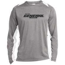 Classic Polaris General Riding Top UTV ST361LS Long Sleeve Heather Colorblock Performance Tee