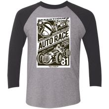 NL6051 Next Level Tri-Blend 3/4 Sleeve Baseball Raglan T-Shirt