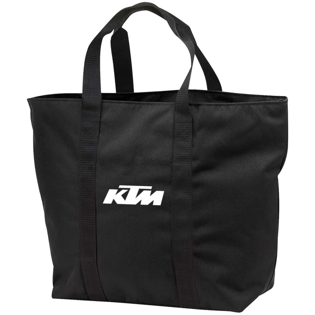 Classic White KTM Motorcycle All Purpose Tote Bag