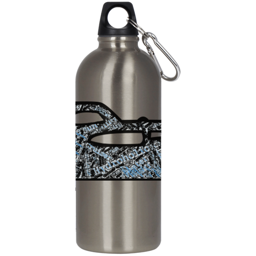 Retro Boater Cruiser Art 23624 Stainless Steel Silver Water Bottle