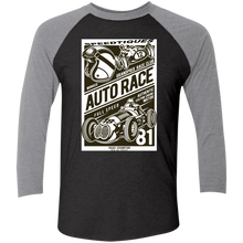 NL6051 Next Level Tri-Blend 3/4 Sleeve Baseball Raglan T-Shirt