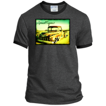 1956 Chevy Pickup Shop Truck by SpeedTiques  Port & Co. Ringer Tee