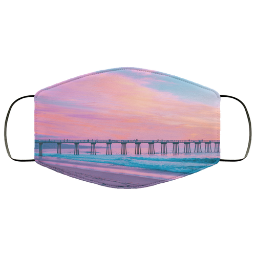 Beach Oceanfront Scene FMA Face Mask