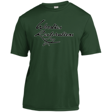 Woodies Restorations Logo in white outline YST350 Sport-Tek Youth Moisture-Wicking T-Shirt