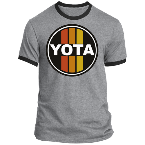 Vintage look Yota Toyota Circle Sign Style Ringer Tee