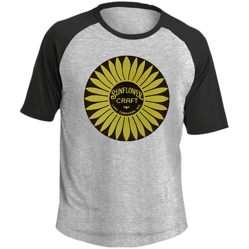 Sunflower Boats by Retro Boater T201 Sport-Tek SS Colorblock Raglan Jersey