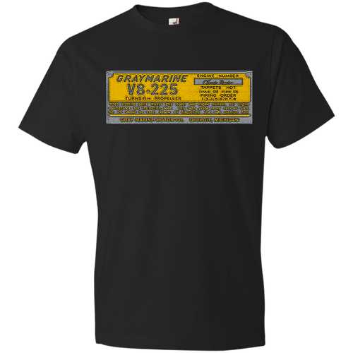Gray Marine by Classic Boater 980 Anvil Lightweight T-Shirt 4.5 oz