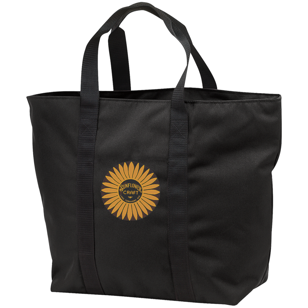 Sunflower Boats by Retro Boats B5000 Port & Co. All Purpose Tote Bag