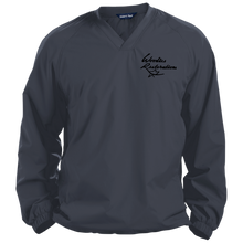 Woodies Restorations Logo JST72 Sport-Tek Pullover V-Neck Windshirt