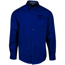 Woodies Restorations Logo S608 Port Authority Men's LS Dress Shirt