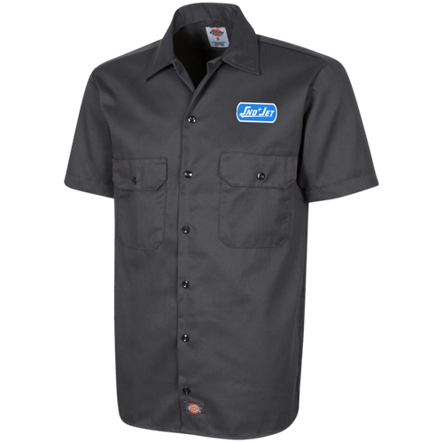 Vintage Sno Jet Snowmobiles Men's Short Sleeve Workshirt