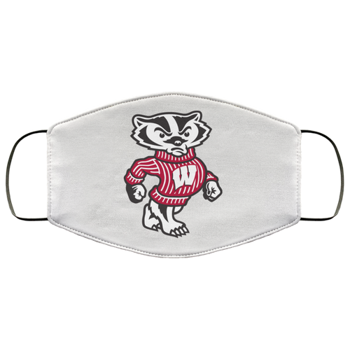 Wisconsin Bucky Badger FMA Face Mask