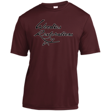 Woodies Restorations Logo in white outline YST350 Sport-Tek Youth Moisture-Wicking T-Shirt