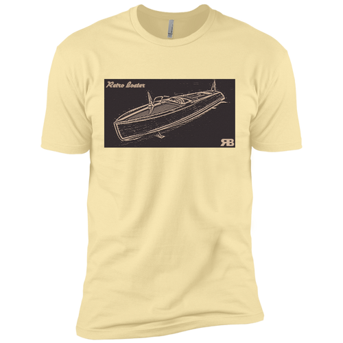 Vintage Chris Craft Dual Cockpit by Retro Boater Next Level Premium Short Sleeve T-Shirt